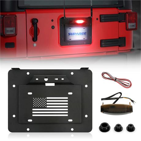 SUPAREE Spare Tire Delete License Plate Kit Jeep