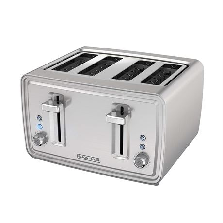BLACK+DECKER 4-Slice Toaster with Dual Shade Controls