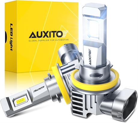 Ampoules antibrouillard DEL AUXITO H11/H9/H16/H8, 6500K, paquet de 2