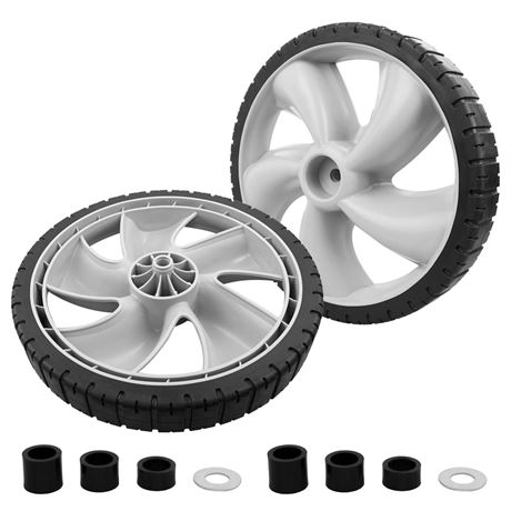 HQPASFY 490-324-0002 12x1.75 in Rear Wheels for Craftsman Mower, 2 Pack