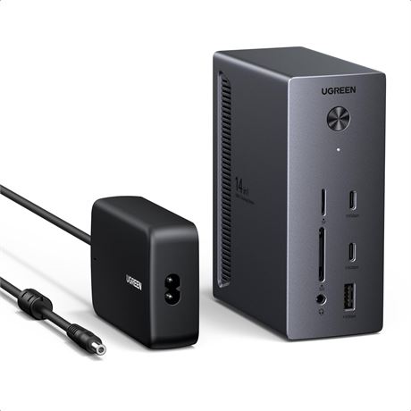 UGREEN Revodok Pro Docking Station 14-in-1, Triple 4K Display 2DP1.4 1HDMI