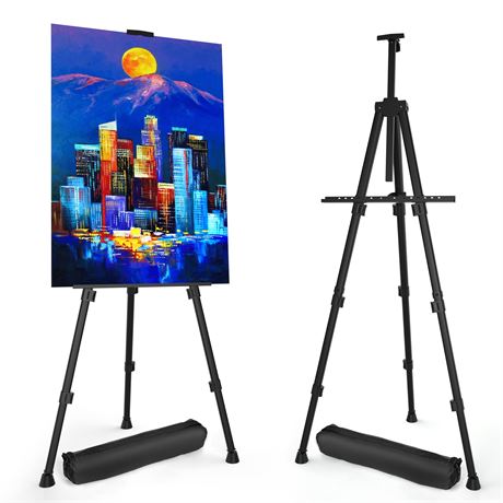 Art Painting Display Easel Aluminum Tripod 17-66in