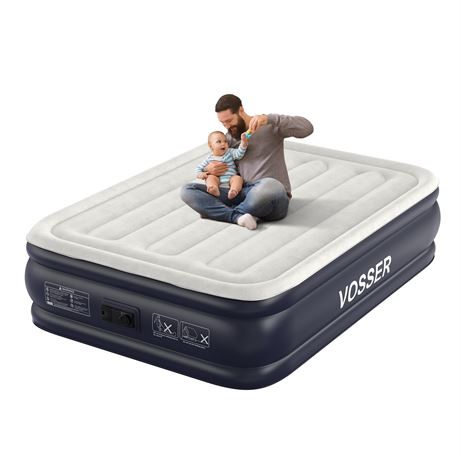 VOSSER 18 Inch Full Air Mattress with Built-in Pump