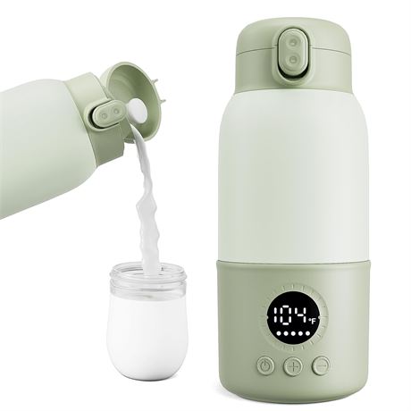 Portable Bottle Warmer 12.8oz Fast Heating Formula Container