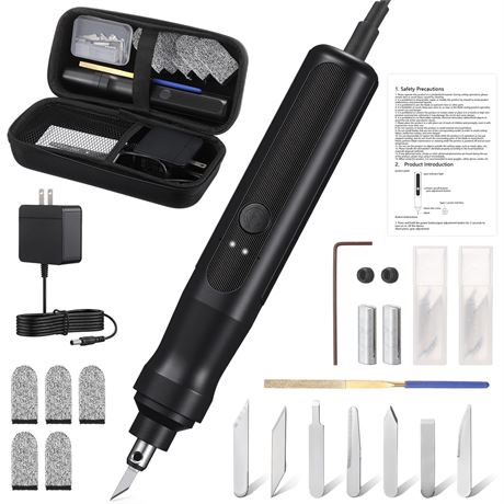 Lanties 40kHz 40W Ultrasonic Cutter Knife Set with 7 Blades, 3 Cutting Modes,