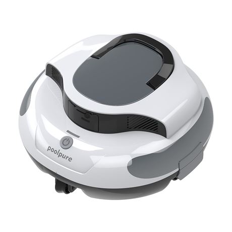 POOLPURE Pool Robot Lasts 100 Minutes, Self-Parking, Dual-Motor