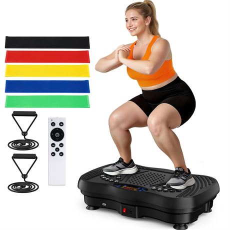 GLYLF Vibration Plate Exercise Machine, 130 Levels Full Body – Plateforme