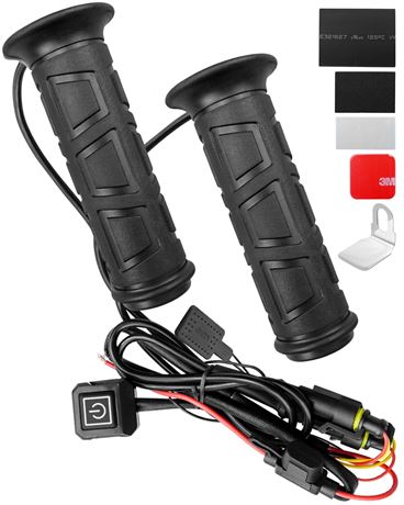 Heated Grips ATV 7/8in 12V Thumb Warmer 3 Heat Settings