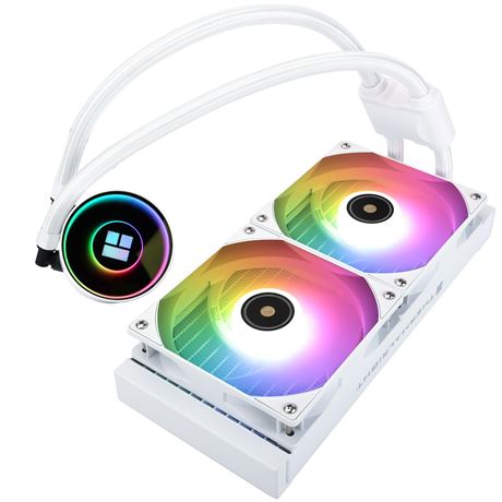Thermalright Frozen Notte 240 White ARGB V2 CPU Water Cooler, AM4/AM5, LGA1700