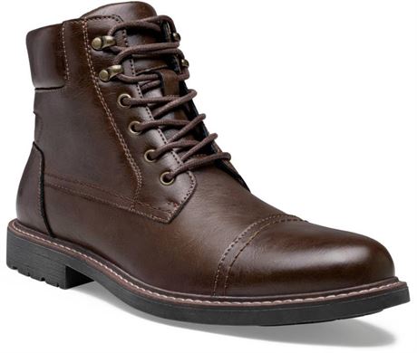 Jousen Mens Boots Leahter Retro Dress Boots for Men Cap Toe Boots for Men,