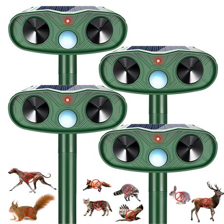 Sonic Fortress Pro Animal Repellent Motion Sensor IP65 4-Pack
