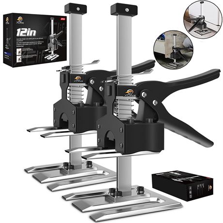 XClifes Labor Saving Arm Jack, 2 Pack Furniture Lifter Tool, Black