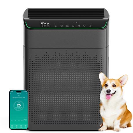 MORENTO Air Purifiers for Home Large Room Up to 1690 ft² with PM 2.5 Air