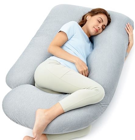Momcozy Cooling Pregnancy Pillow - U Shaped Full Body Maternity Pillow