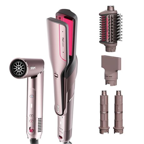 Shark FlexFusion Ceramic Air Styler Straightener + Curler HD641S
