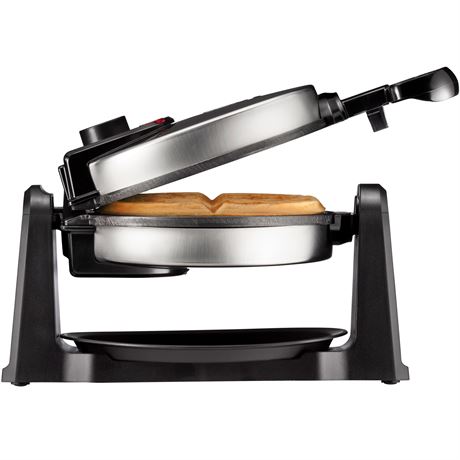 Chefman Rotating Belgian Waffle Maker 180° Flip Stainless Steel/Black