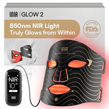 INIA Red Light Therapy Mask 850nm 4 Modes