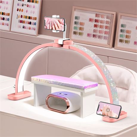 Half Moon LED Lamp 31 inch 48W Foldable with Phone Holder