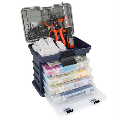 Home Marine Automotive Electrical Tool Kit with Wire Connectors & Crimper