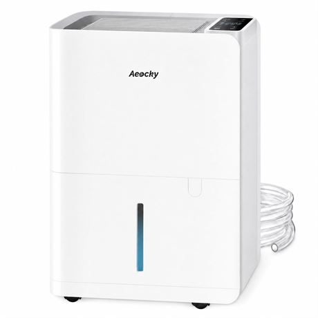 AEOCKY 50 Pint/Day Ultra-Quiet 40dB Dehumidifier with Drain Hose, 3500 Sq.Ft