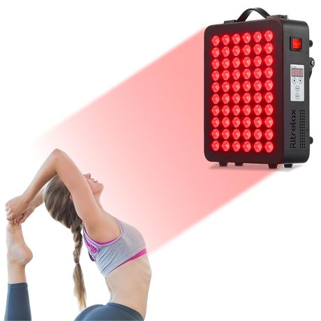 Red Light Therapy Panel, 660nm 850nm Near Infrared, 300W, 60 Dual Chip LEDs