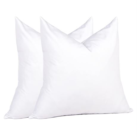 Puredown Euro Pillows 26x26 Goose Feather Pack 2
