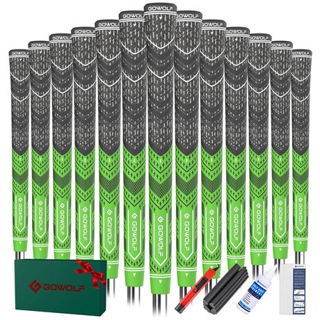 Golf Grips Multi-compound Rubber 13-Pack Green