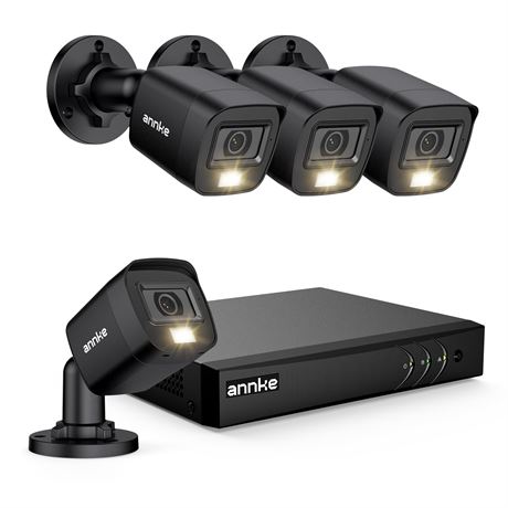 ANNKE 8CH Security Cameras System with AI Human/Vehicle Detection
