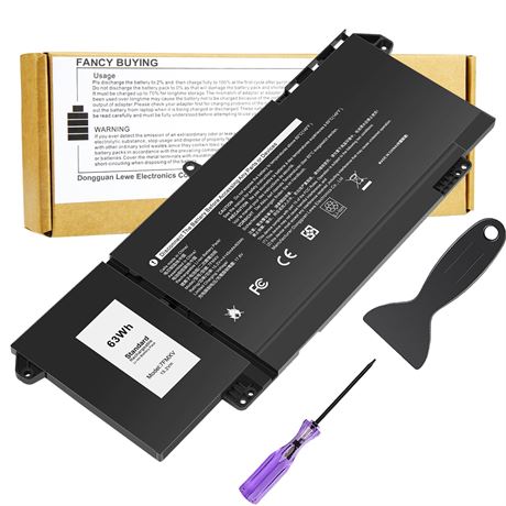 7FMXV Laptop Battery for Dell Latitude 5320 7320 7420 7520 P133G P134G P135G