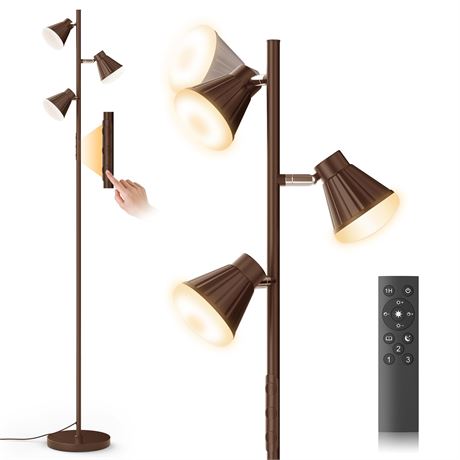 SIBRILLE 36W LED Tree Floor Lamp Dimmable Remote Touch Control 4 Color