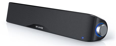 HiFi Computer Sound Bar, USB Powered, Bluetooth 5.0, 3.5mm Aux