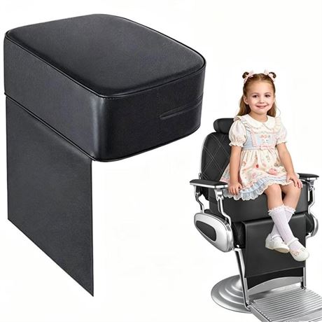 Salon Barber Booster Seat Cushion for Kids Hair Cutting, Leather