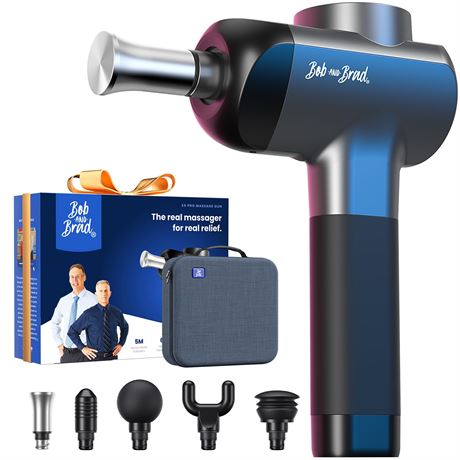 Bob and Brad X6 Pro Massage Gun - Deep Tissue, 5 Speeds, 5 Heads