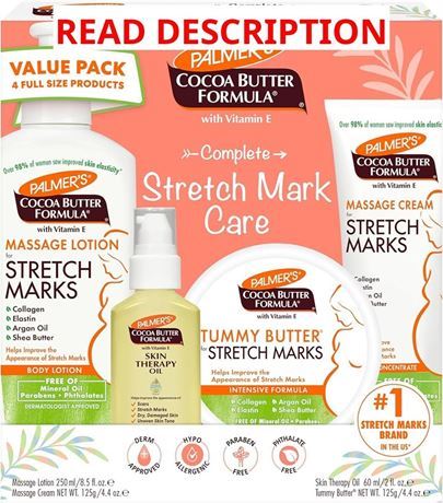 Palmer's Cocoa Butter Pregnancy Care Kit, Stretch Marks & Scars – Soins
