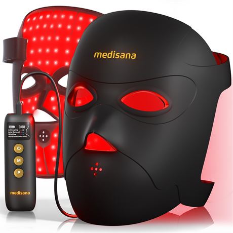 Medisana 3D Red Light Therapy Mask for Face, 336 LEDs Light Therapy – Masque