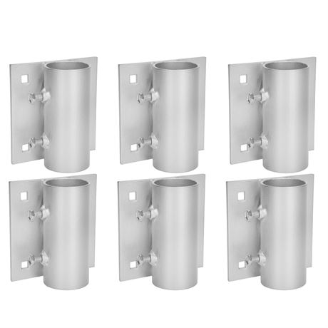 Galvanized Dock Side Leg Pipe Holders 6-Pack