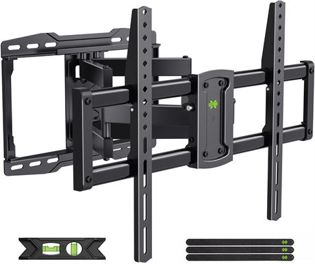 Full Motion TV Wall Mount, 42-86 inch, Dual Arms, 132 lbs