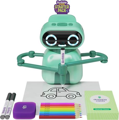 Robot dessinateur Dan&Darci Scribbly pour enfants, 3 à 8 ans