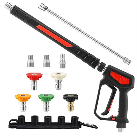 RIDGE WASHER Pressure Washer Gun 5000 PSI, 12 GPM, M22 Fitting