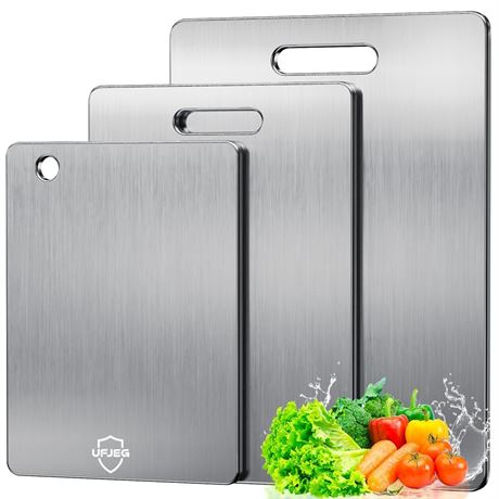 UFJEG Titanium Cutting Boards 3-PC Set Food Grade
