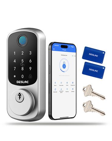 DESLOC B200 Fingerprint Smart Door Lock, Keyless Entry Deadbolt Lock