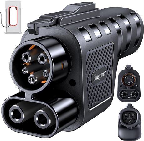Hugener Adaptateur NACS vers CCS1 pour Tesla Supercharger V3/V4, 500 A