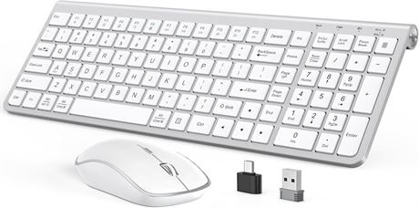 Clavier et souris sans fil JOYACCESS, ergonomique, pavé numérique