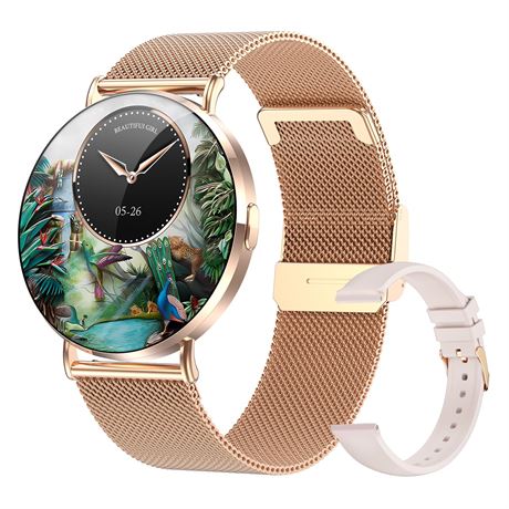 Welfit Smart Watch for Women (2 Straps),1.32-inch AMOLED Ultra Clear – Montre