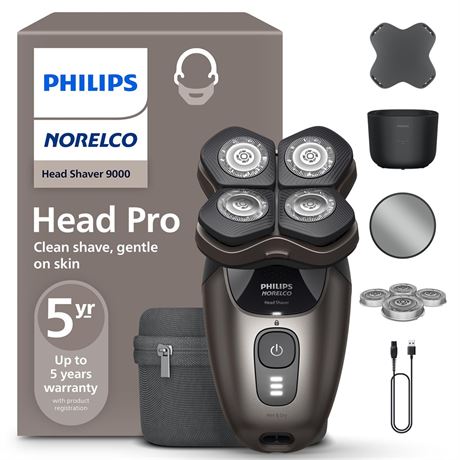Philips Norelco Head Shaver Pro 9000 Electric Shaver