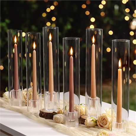 Hurricane Candle Holder Set of 9, 14 Inch Tall