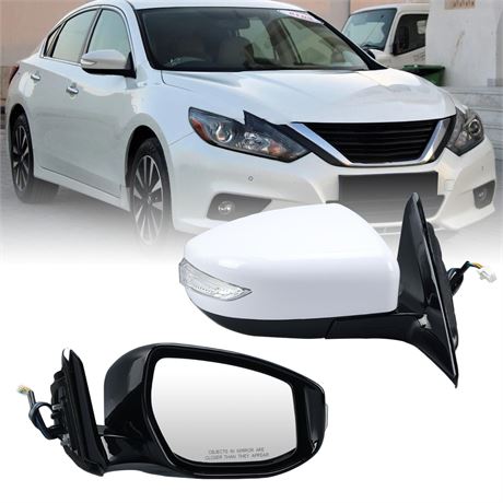 VANLOGY Right Passenger Side Mirror Compatible with Nissan Altima 2013-2018