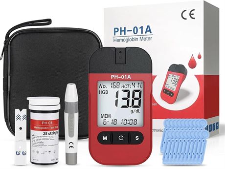 Hemoglobin Test Kit 25 Test Strips