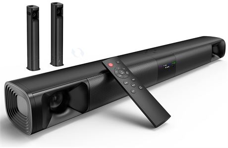 WebsLand 80W Sound Bar 2.0 Channel Bluetooth 5.3 ARC Optical Home Theater