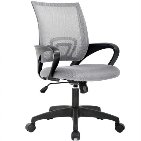 BestOffice Ergonomic Mid-Back Office Chair, Lumbar Support, Adjustable Height